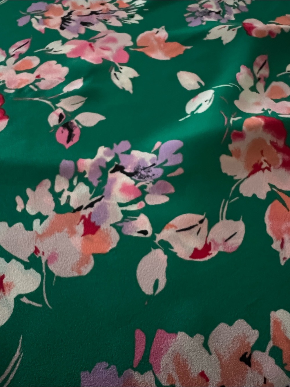 Torrid Size 3 Green Garden Floral High Low Blouse Plus Size 22 24 - Picture 8 of 11